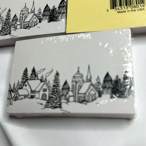 Winter Toile Enclosure Card 3.5x2.25" Pack of 50 - Picture 3 of 7